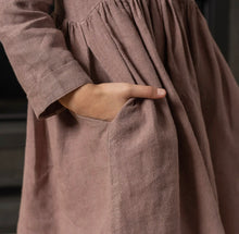 Load image into Gallery viewer, Women’s Linen Smock Dress Lucy
