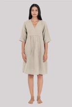 Load image into Gallery viewer, Linen Citrus Midi Dress