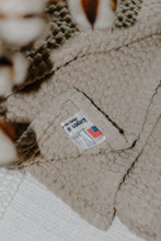 Load image into Gallery viewer, Natural Waffle Weave Linen Baby Blanket