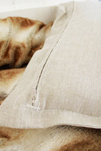 Load image into Gallery viewer, On The Border Flanged Linen Pillow Cover