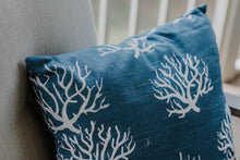 Load image into Gallery viewer, Sea Blue Coral Pillow Cover