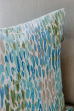 Load image into Gallery viewer, Aqua Pattern Pillow Cover