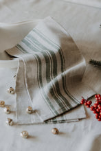 Load image into Gallery viewer, Stripe Linen Hand Towels | Red + Green