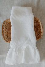 Load image into Gallery viewer, Embroidered White Linen Hand Towel