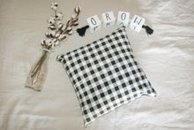 Load image into Gallery viewer, The Black Checked Pillow Cover