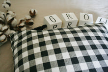 Load image into Gallery viewer, The Black Checked Pillow Cover