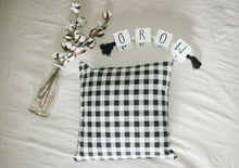 Load image into Gallery viewer, The Black Checked Pillow Cover