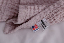 Load image into Gallery viewer, Baby Pink Waffle Weave Linen Blanket