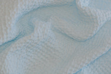 Load image into Gallery viewer, Baby Blue Waffle Weave Linen Blanket