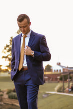 Load image into Gallery viewer, Men’s Neck Tie in Ginger | Cobalt | Olive Branch