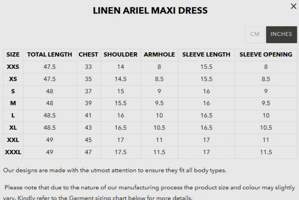 Linen Ariel Maxi Dress