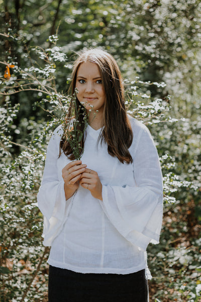 The Salma Top in White