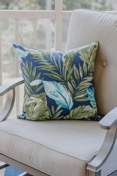 Palm Leaf Pillow Cover