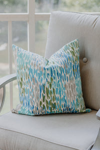 Aqua Pattern Pillow Cover
