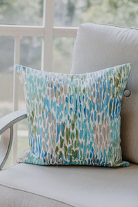 Aqua Pattern Pillow Cover