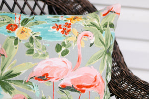 Tropical Flamingo Pillow Cover