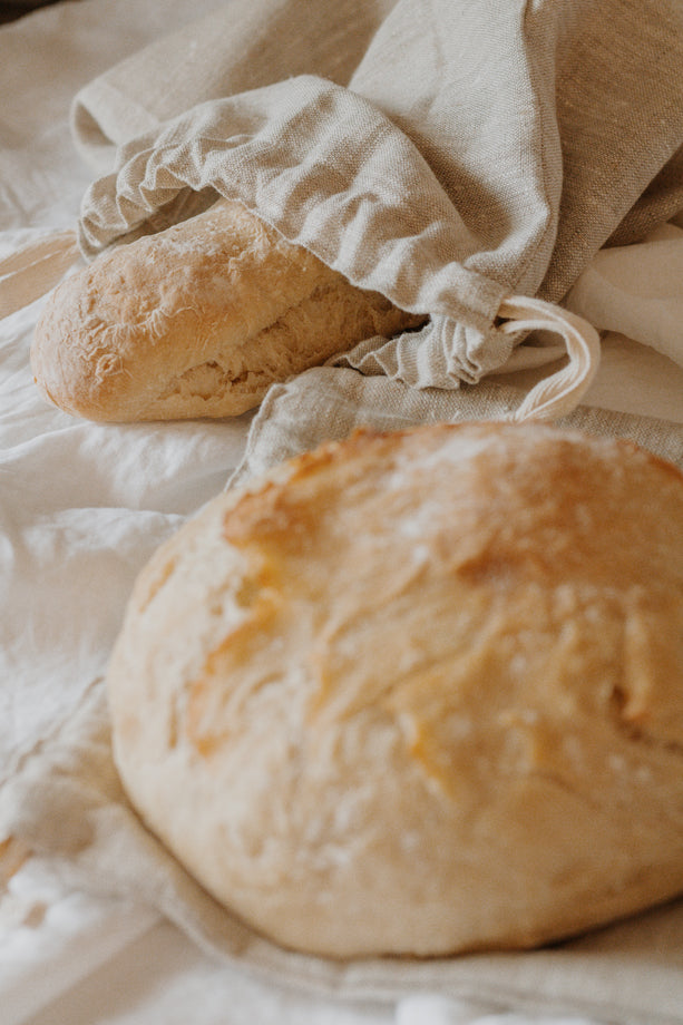 100% Pure Linen Bread Bag
