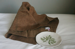 The Brown Linen Hand Towels