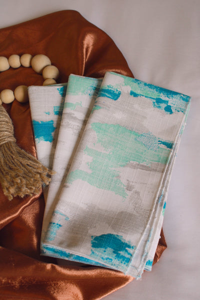 Watercolor Blue Table Napkins